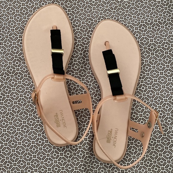 NWOT BLUSH MELISSA + JASON WU SANDAL - Picture 1 of 11